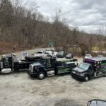 Citywide Automotive & Towing truck fleet at night